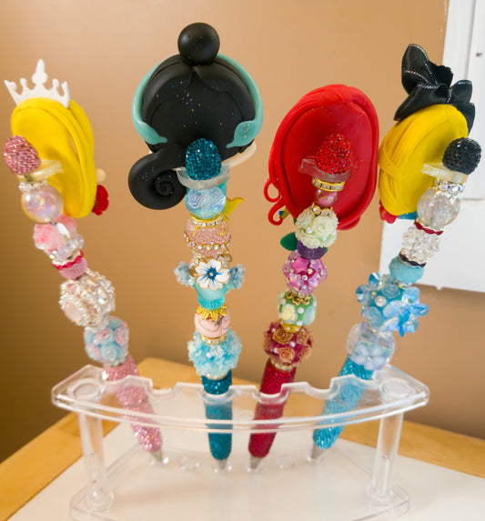 Princess Beaded Pens, Clay Princess