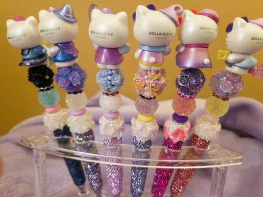 HK Beaded Pens. Hello Kitty Halloween Pens