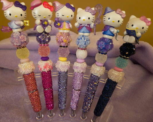 HK Beaded Pens. Hello Kitty Halloween Pens