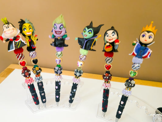 Villains Pens Beaded Pens, Halloween